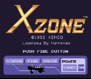 X Zone (Japan, USA) screen shot title